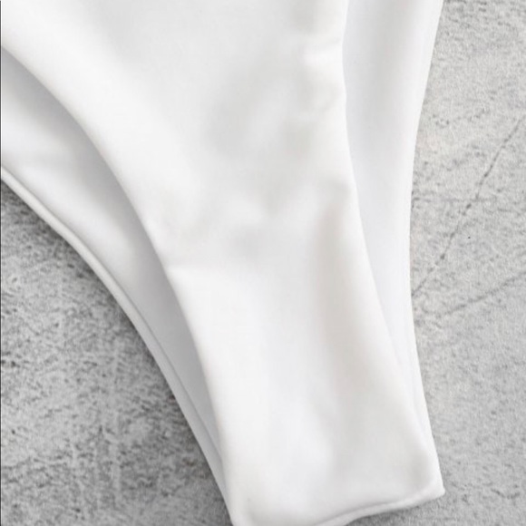 [zaful] • [mesh one shoulder bikini] - Picture 4 of 6